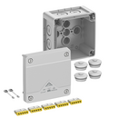 Abox Pro 040-2,5² розподільча коробка, 102х102х70 мм, IP66 полікарбонат сірий