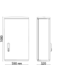 Шафа F4 1080/320 гладка поверх.590x1065x322 мм, IP 54