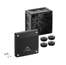 Abox Pro 040-L/sw розподільча коробка, 102х102х70 мм, IP66 полікарбонат чорний