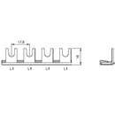 Шина 1п - шаг 17,8мм - 10мм² - вилочная "K" угол 90° (1G10K12S0A00-00)