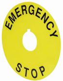 Табличка індикації аварійної зупинки Ø 90 EmStop