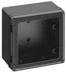 Шафа GEOS-S 3030-18-to/sw - прозорі дверцята, полікарбонат, чорний