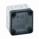 Коробка герметична з полікарбонату з прозорою кришкою IP 66, TK PC 77-6-tm