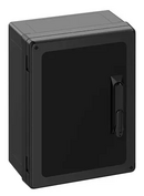 Шафа GEOS-S 3040-18-o/SH/sw - запирання важелем,полікарбонат, чорний