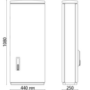 Шафа F3 1080/250 гладка поверхня 440x1065x250 мм, IP 54