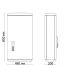 Шафа F3 850/200 гладка поверхня 440x836x200 мм, IP 44