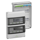 Розподільчий щит AK 24, 24 модулі з PE/N-клемою, мембранними вводами, ІР65, негорючий самозатухає