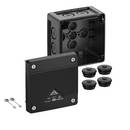 Abox Pro 025-L/sw розподільча коробка, 92х92х60 мм, IP66 полікарбонат сіра
