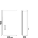 Шафа F4 1080/250 гладка поверх.590x1077x250 мм, IP 54