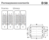 D25/50+PE - розеточная вставка (1-25)