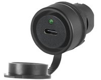 Вхід USB тип C, мама-мама, пластиковий обідок