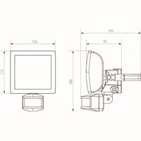 theLeda E10 BK - датчик движения с LED-прожектором 10 Вт