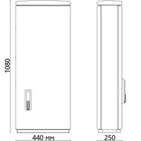 Шафа F3 1080/250 гладка поверхня 440x1065x250 мм, IP 44