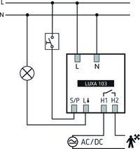 Датчик присутності LUXA 103 S360-101-12 DE-UP WH