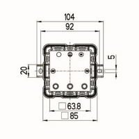 Q 12 SB - L розподільча коробка, червоний