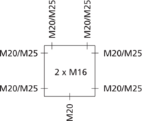 Коробка с клеммами вибро- ударостойкая, Abox SL - 2,5²