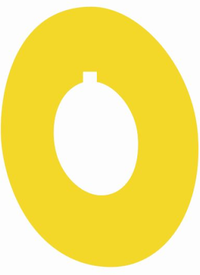 Табличка индикации аварийной остановки Ø 45