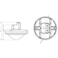 Датчик присутствия theRonda P360-100 UP - d.8/24 м - 1 кан., серый