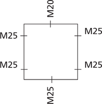 Коробка для пищевого, химического производств, огнеопасных участков WK 060-6²