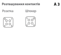 A3+PE - штекерна вставка у зборі з корпусом, фіксація на штекері
