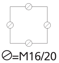 Коробка герметичная полистирол, IP 66, TK PS 77-6-o