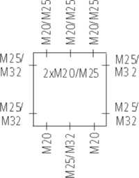 Коробка з клемами вібро- ударостійка, Abox SL - 6²