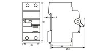 RCBO 2 C16/0,03/2-A - дифавтомат In 16 А