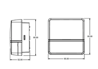 TECTA D180i WH - датчик руху 1-кан., 180°, інтелект.налаштування, 14 м при h=2,5м