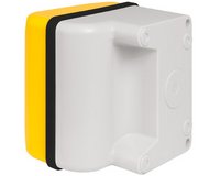 Корпус 90x90 з отвором 1хØ22 мм, термопластик, жовтий
