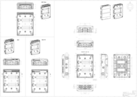 Розподільчий щит AK 24, 24 модулі з PE/N-клемою, мембранними вводами, ІР65, негорючий самозатухає