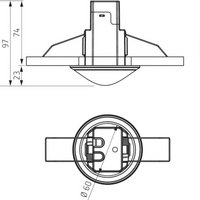 theRonda S360-100 DE WH датчик присутствия 1 кан.