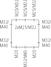 Коробка с клеммами вибро- ударостойкая, Abox SL - 10²