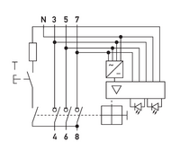 DHS 6-063 NUS вимикач навантаження, In 063 А, 4 н.з.контакти, захист від перенапруги обриву нульового провідника з N-сенсором