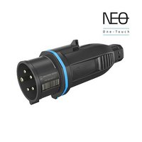 Штекер NEO 5п. 16А 230В, на кабель, гвинтовий затиск, One-touch