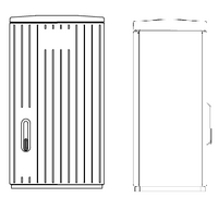 Шафа F4 1080/470 ребриста поверх.590x1080x470 мм, IP 54