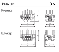 B6+PE - розеточная вставка