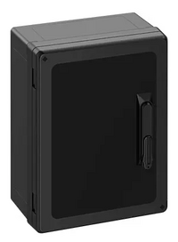 Шафа GEOS-S 3040-18-o/SH/sw - запирання важелем,полікарбонат, чорний