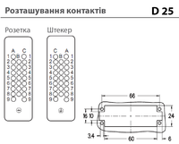 D25/50+PE - штекерная вставка (1-25)