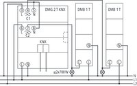 DMB 1 T KNX - підсилювач потужності диммування