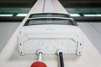 Розподільчий щит AK 24, 24 модулі з PE/N-клемою, мембранними вводами, ІР65, негорючий самозатухає