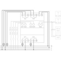 Реле времени электронное 4 канала, годовая и астро- программы TR 644 top2 RC