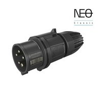 Штекер NEO 3п. 16А 500В, на кабель, пружинний WAGO затиск, One-touch