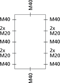 Огнестойкая коробка WKE 5 - 15x6²