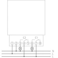 Реле времени электронное 2 канала, TR 684-2 top2, панельный монтаж
