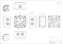 Abox XT 060 - 6² - коробка монтаж в воду/землю