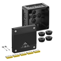 Abox Pro 025-2,5²/sw розподільча коробка, 92х92х60 мм, IP66 полікарбонат чорна