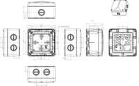 Коробка с клеммами вибро- ударостойкая, Abox SL - 2,5²