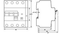 DRCBO 4 B10/0,10/3N-B+ - дифавтомат In 10 А