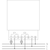 Реле времени электронное 2 канала, спец.программы TR 636 top2