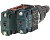 Маніпулятор 3 позиції: 1-фіксація + 2-самоповерення, ручка 55мм, темно-сірий